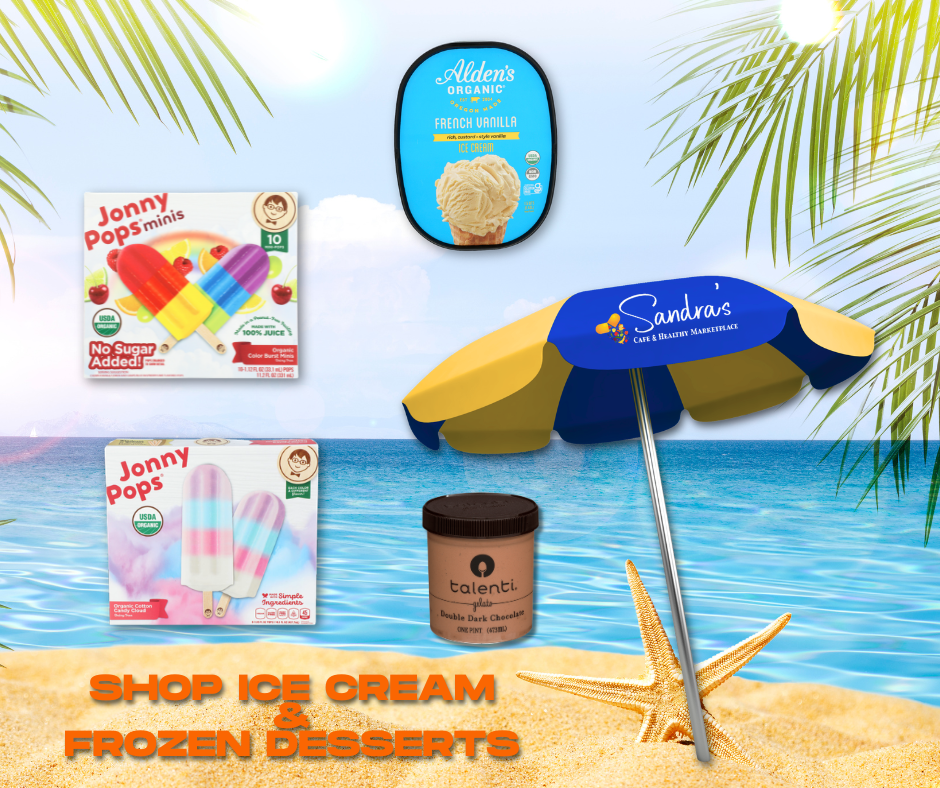shop sandras for Ice Cream and Clean Ingredient Frozen Desserts Like JonnyPops, Aldens, Talenti Plus More