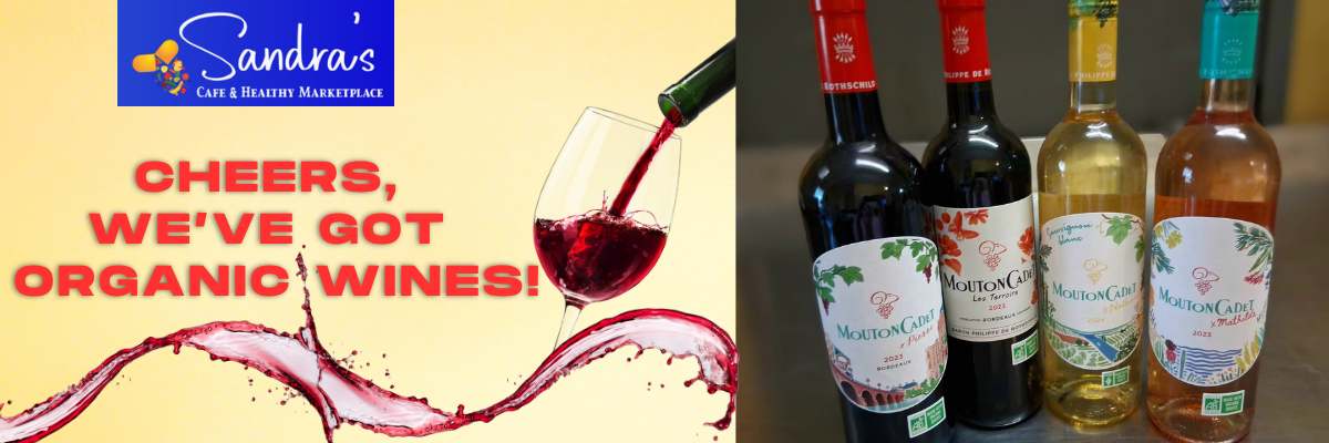 find organic wine at sandras