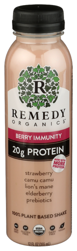 Remedy Organics, Berry Immunity Plant Based Shake (12 fl oz)