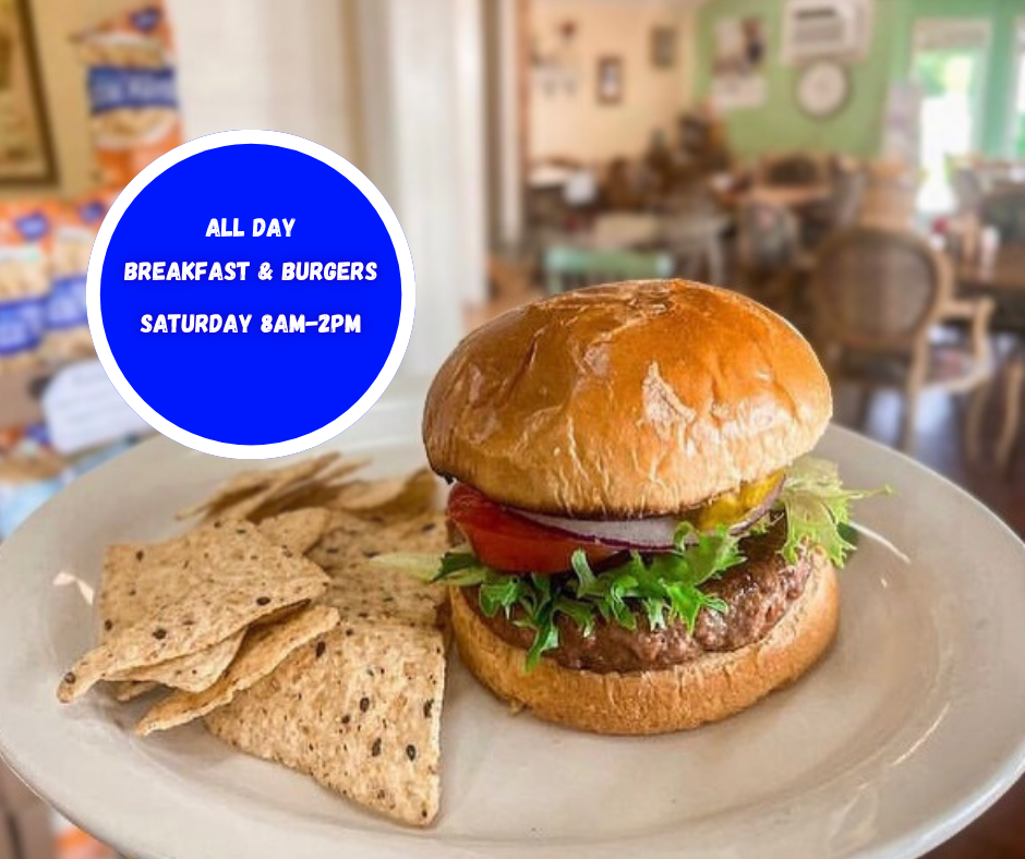 breakfast & burgers saturday @ sandras